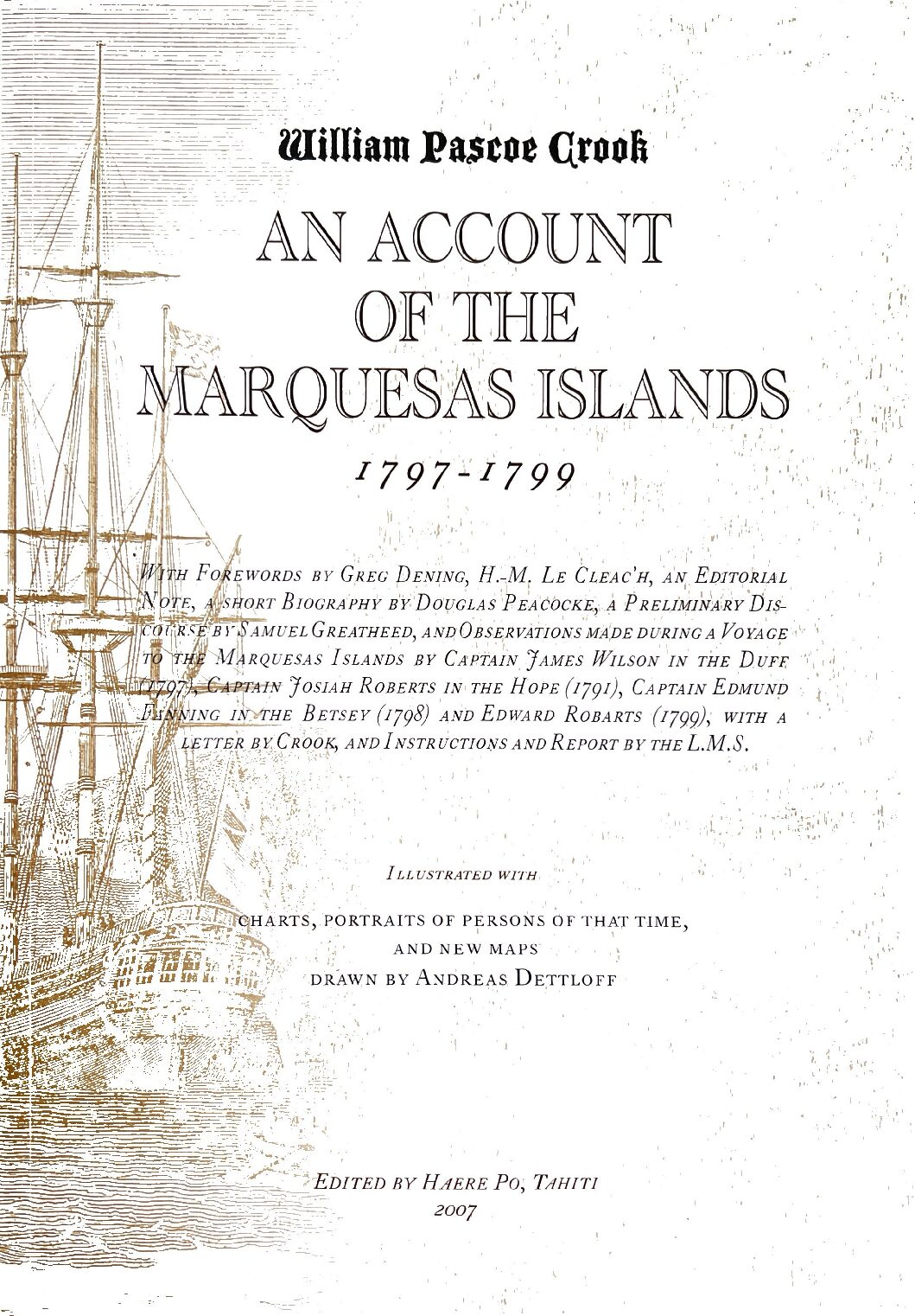 An Account of the Marquesas Islands 1797-1799